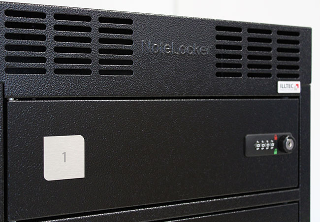 ILLTECxNotelocker mit Fachbeschriftung