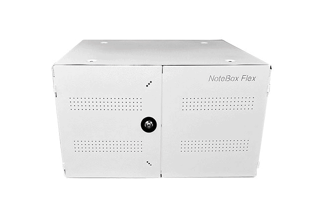 ILLTECxBox 16 Â– Hygienische Tablet-Ladestation fÃ¼r Kliniken, geschlossen mit abschlieÃŸbarer Front