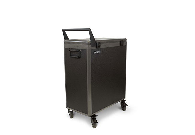 Dicota Charging Trolley fÃ¼r 20 Tablets & Ultrabooks Â– Robuster, geschlossener IT-Trolley fÃ¼r sicheres Laden & Transport.
