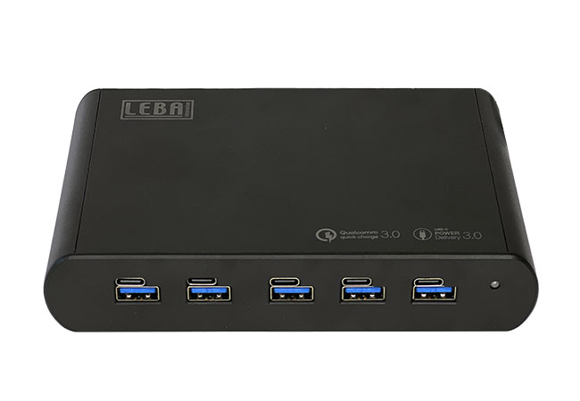 5-Port Twin-Charger USB-A&C