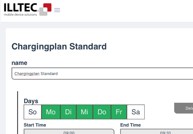 ILLTECx ChargeControl Remote ermÃ¶glicht Echtzeit-Planung Ã¼ber LadeplÃ¤ne